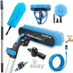 7m (24ft) Washing Kit Water-fed Brush, Cobweb Duster, Soap Dispenser