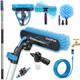 7m (24ft) Washing Kit Water-fed Brush, Cobweb Duster, Squeegee, Soap Dispenser
