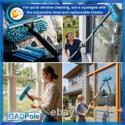 7m (24ft) Washing Kit Water-fed Brush, Cobweb Duster, Squeegee, Soap Dispenser
