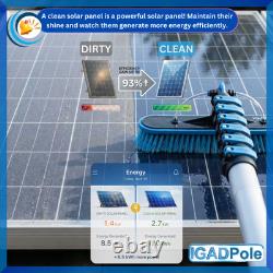 7m (24ft) Washing Kit Water-fed Brush, Cobweb Duster, Squeegee, Soap Dispenser