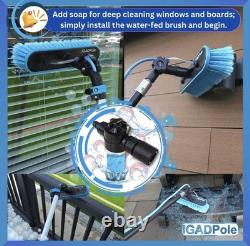 7m (24ft) Washing Kit Water-fed Brush, Cobweb Duster, Squeegee, Soap Dispenser