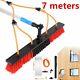 (7m 30cm Water Brush) Adjustable Window Cleaning Pole Solar Panel Cleaning Brush