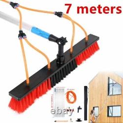(7m 30cm Water Brush) Adjustable Window Cleaning Pole Solar Panel Cleaning Brush