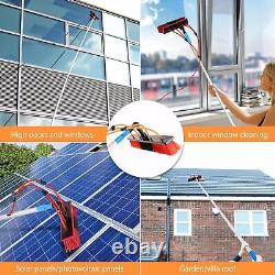 (7m 30cm Water Brush) Adjustable Window Cleaning Pole Solar Panel Cleaning Brush