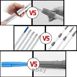 (7m 30cm Water Brush) Adjustable Window Cleaning Pole Solar Panel Cleaning Brush