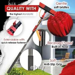 7m Telescopic Pole. Water-Fed Aluminum Window & Solar Panel Cleaning System
