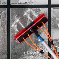 9M Telescopic Pole Water Fed Brush Adjustable Solar Panel Window Cleaning Kit UK