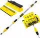 9.8ft Aluminium Telescopic 3m Water Fed Extendable Car Wash Brush Window Squeege