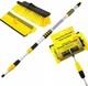 9.8ft Aluminium Telescopic Water Fed 3m Extendable Car Wash Window Squeege Brush