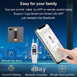 ABIR WD8 Robot Window Vacuum Cleaner, Dual Water Spray, Laser Sensor, Smart Home