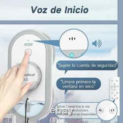 AlfaBot Window Cleaning Robot X8 Glass Cleaner Robot with Double-Sid Water Spray