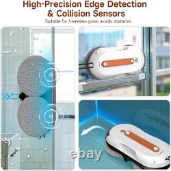 AlfaBot X7Pro Window Cleaner Robot with Dual Spray, 60ML Water Tank