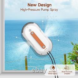 AlfaBot X7Pro Window Cleaner Robot with Dual Spray, 60ML Water Tank