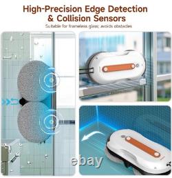 AlfaBot X7Pro Window Cleaner Robot with Dual Spray, 60ML Water Tank