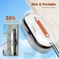 AlfaBot X7Pro Window Cleaner Robot with Dual Spray, 60ML Water Tank