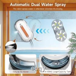 AlfaBot X7Pro Window Cleaner Robot with Dual Spray, 60ML Water Tank, 3980PA