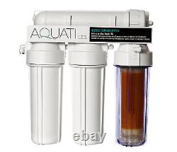 Aquatic 4 Stage RO water filter Reverse Osmosis system DI resin chamber 50 GPD