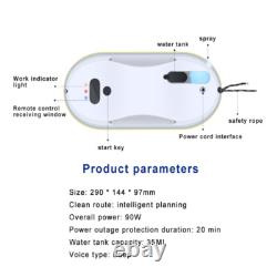 Automatic Window Cleaner Robot New Smart Remote Control With Water Spray Household