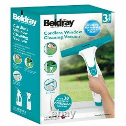 Beldray 10w 60ml Cordless Rechargeable Lightweight Window Vacuum Cleaner BEL0749
