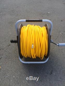 CLABER Metal Reel with 100m of Microbore 6mm hose & Aquastop Free P&P