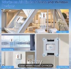 Car Window Cleaning Robot, Upgraded 4 Water Spray & 8-Layer Safety Protection