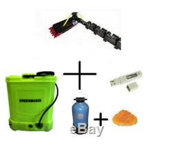 Complete WFP Window Cleaning System GreenMan Backpack & Pure water Ready to use