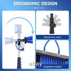 Extendable Telescopic Window Cleaner Water Fed Pole Conservatory Brush Kit 7.6M