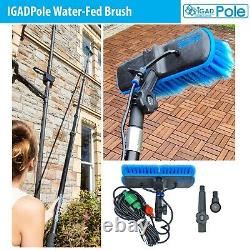 Extension Cleaning Pole Kit, Water-fed Brush, Cobweb Duster and Clean Cloths