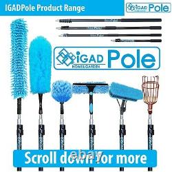 Extension Cleaning Pole Kit, Water-fed Brush, Cobweb Duster and Clean Cloths