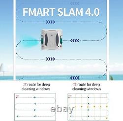 FMART Window Cleaner Robot, Double-Sided Spray Water, 3800Pa Strong Suction Smart