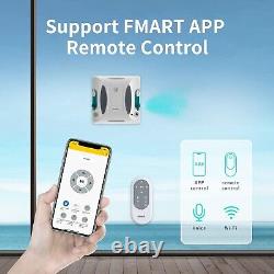 FMART Window Cleaner Robot Double-Sided Spray Water 3800Pa Suction APP Remote