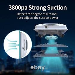 FMART Window Cleaner Robot Double-Sided Spray Water 3800Pa Suction APP Remote