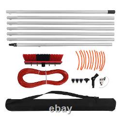 Home Solar Panel Cleaning Brush Water Fed Pole Window Cleaning Pole 7m
