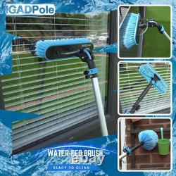 IGADPole 24ft Water-Fed Window Cleaning Kit with Squeegee & Cobweb #R024