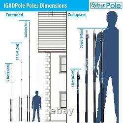 IGADPole Extension Pole, Water-fed Brush, Cobweb Duster and Squeegee
