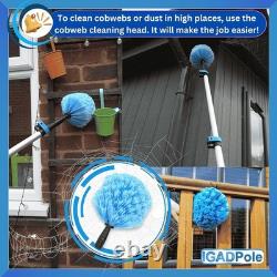 Igadpole 20Ft (6M) Washing Kit Water-Fed Brush, Soap Dispenser and Hose Tap