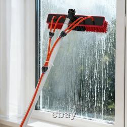 Long Reach Solar Panel Cleaning Brush Kit, Window Cleaning Water-Fed Rod Kit, 3m