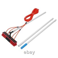 Long Reach Solar Panel Cleaning Brush Kit, Window Cleaning Water-Fed Rod Kit, 3m