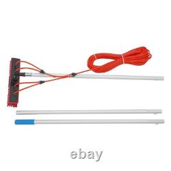 Long Reach Solar Panel Cleaning Brush Kit, Window Cleaning Water-Fed Rod Kit, 3m