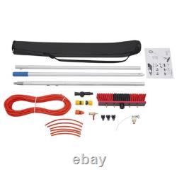 Long Reach Solar Panel Cleaning Brush Kit, Window Cleaning Water-Fed Rod Kit, 3m