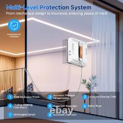 Lubluelu 9000Pa Smart Window Cleaning Robot Dual Water Spray Remote Control UK
