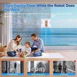 Lubluelu 9000Pa Smart Window Cleaning Robot Dual Water Spray Remote Control UK