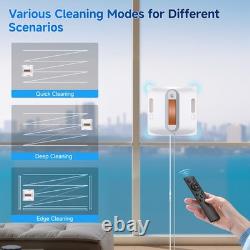 Lubluelu 9000Pa Smart Window Cleaning Robot Dual Water Spray Remote Control UK