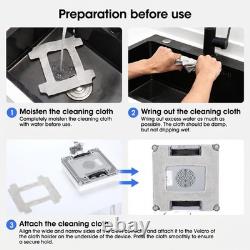Lubluelu 9kPa Smart Window Cleaning Robot Dual Water Spray with 4 Cleaning Cloth