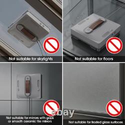 Lubluelu 9kPa Smart Window Cleaning Robot Dual Water Spray with 4 Cleaning Cloth