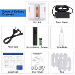 Lubluelu 9kPa Smart Window Cleaning Robot Dual Water Spray with 4 Cleaning Cloth