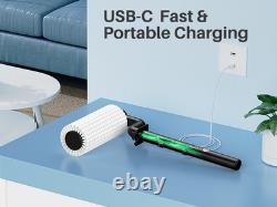 LyriFine 20ft Electric Solar Panel Cleaning Brush Water Fed Pole 2 Speed Soap