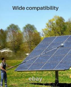 LyriFine Electric Solar Panel Cleaning Kit, 6.2Meter Water-fed Extendable Window