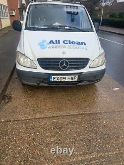 Mercedes Vito 2009 window cleaning van with built-in water fed pole system