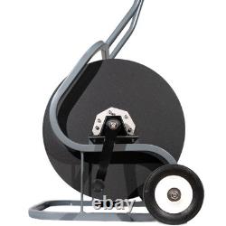 Metal Heavy Duty Window Cleaning Wheeled Hose Reel WFP Water Fed Pole